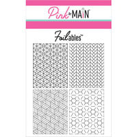 Pink and Main - Cheerfoil Collection - Foilable Panels - Geo Patterns