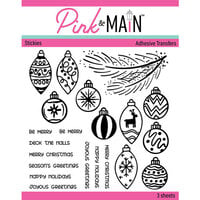 Pink and Main - Cheerfoil Collection - Adhesive Transfer Stickies - Ornaments