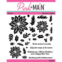 Pink and Main - Cheerfoil Collection- Adhesive Transfer Stickies - Poinsettia