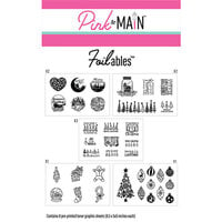 Pink and Main - Cheerfoil Collection - Foilable Sheets - Holiday Icons
