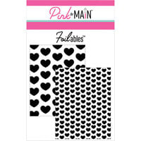 Pink and Main - Cheerfoil Collection - Foilable Panels - Polka Hearts