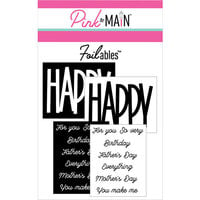 Pink and Main - Cheerfoil Collection - Foilable Panels - Big Happy