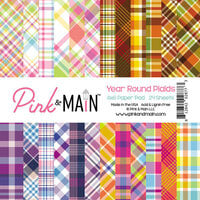 Pink and Main - 6 x 6 Paper Pack - Year Round Plaids