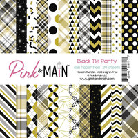 Pink and Main - 6 x 6 Paper Pack - Black Tie Party