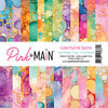 Pink and Main - 6 x 6 Paper Pack - Colorful Ink Spots