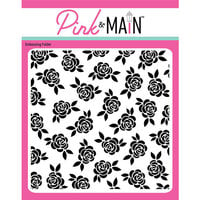 Pink and Main - Embossing Folder - Rose Garden