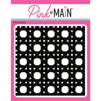 Pink and Main - Embossing Folder - Rattan