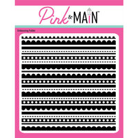 Pink and Main - Embossing Folder - Fun Stripes