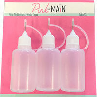 Pink and Main - Fine Tip Bottles - White