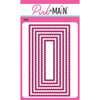Pink and Main - Dies - Mini Stitched Rectangles Slimline 02