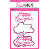 Pink and Main - Dies - Happy New Year Word