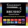 Colourcraft - Brusho - Crystal Colour - Set of 12