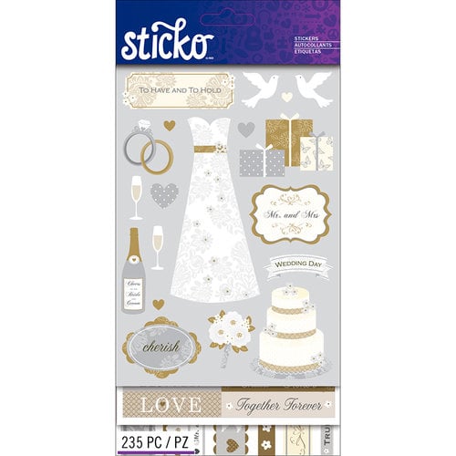 EK Success Sticko Wedding Sticker Flip Pack