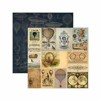 Marion Smith Designs - Time Keeper Collection - 12 x 12 Double Sided Paper - Exploratorium
