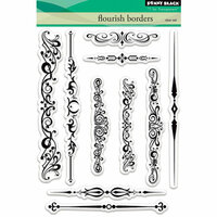 Penny Black - Clear Photopolymer Stamps - Flourish Borders