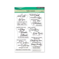 Penny Black - First Snow Collection - Christmas - Clear Photopolymer Stamps - Holy Season