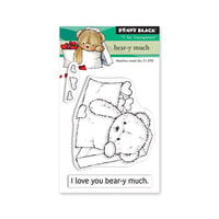 Penny Black - Share The Love Collection - Clear Photopolymer Stamps - Bear-y Much