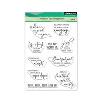 Penny Black - Clear Photopolymer Stamps - Words Of Encouragement