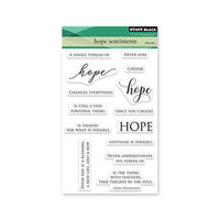 Penny Black - Clear Photopolymer Stamps - Hope Sentiments