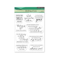 Penny Black - Delight Collection - Clear Photopolymer Stamps - Thinking Of You