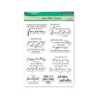 Penny Black - Clear Photopolymer Stamps - Not Older, Better