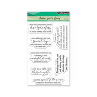 Penny Black - Christmastime Collection - Clear Photopolymer Stamps - Shine God's Glory