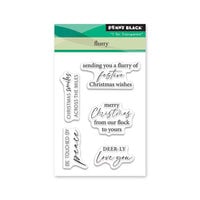 Penny Black - Christmastime Collection - Clear Photopolymer Stamps - Flurry