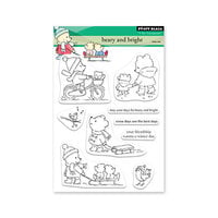 Penny Black - Winter Dream Collection - Clear Photopolymer Stamps - Beary and Bright