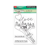 Penny Black - Showered In Love Collection - Clear Photopolymer Stamps - In The Air