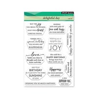 Penny Black - Cherished Collection - Clear Photopolymer Stamps - Delightful Day