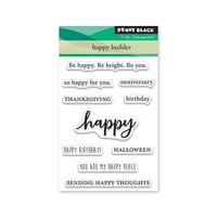 Penny Black - Clear Photopolymer Stamps - Happy Builder