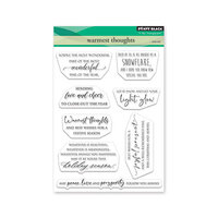 Penny Black - Winter Collection - Clear Photopolymer Stamps - Warmest Thoughts