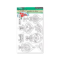 Penny Black - Christmas - Clear Photopolymer Stamps - Sparkle And Shine