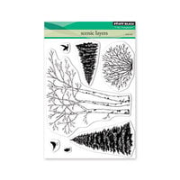 Penny Black - Winter Collection - Clear Photopolymer Stamps - Scenic Layers