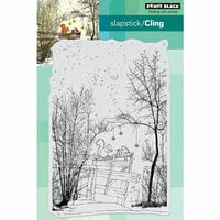 Penny Black - Christmas - Cling Mounted Rubber Stamps - Under the Trees