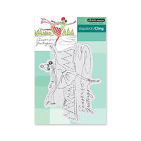 Penny Black - Making Spirits Bright Collection - Christmas - Cling Mounted Rubber Stamps - Seasonal Skater
