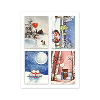 Penny Black - Bunches of Love Collection - 3.25 x 4.5 Premium Cardstock Pack - Adorable Amour
