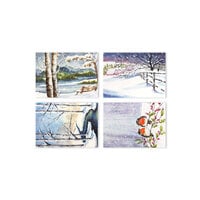 Penny Black - Christmas - 3.25 x 4.5 Premium Cardstock Pack - Snowy Sensation