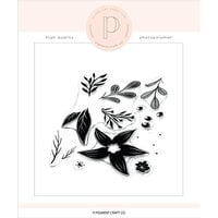Pigment Craft Co - Clear Photopolymer Stamps - Modern Poinsettia