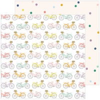 Pinkfresh Studio - The Best Day Collection - 12 x 12 Double Sided Paper - Life's a Ride