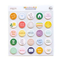 Pinkfresh Studio - The Best Day Collection - Embellishments - Flair Chipboard Pieces