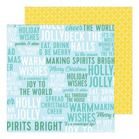 Pinkfresh Studio - Holiday Magic Collection - Christmas - 12 x 12 Double Sided Paper - Warm Wishes