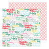 Pinkfresh Studio - Holiday Magic Collection - Christmas - 12 x 12 Double Sided Paper - Holly Jolly