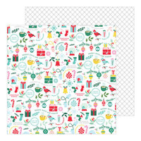 Pinkfresh Studio - Holiday Magic Collection - Christmas - 12 x 12 Double Sided Paper - Merry and Bright