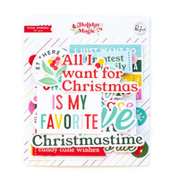Pinkfresh Studio - Holiday Magic Collection - Christmas - Ephemera Pack - Titles