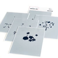 Pinkfresh Studio - Layering Stencils - Floral Envelope