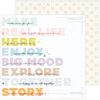 Pinkfresh Studio - Life Right Now Collection - 12 x 12 Double Sided Paper - Time for Fun