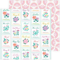 Pinkfresh Studio - Delightful Collection - 12 x 12 Double Sided Paper - Always Blooming