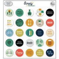 Pinkfresh Studio - Simply the Best Collection - Embellishments - Flair Chipboard Pieces