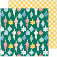 Pinkfresh Studio - Happy Holidays Collection - Christmas - 12 x 12 Double Sided Paper - Deck the Halls